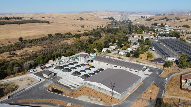 Image of the Salmon Conservation and Research Facility located just downstream from Friant Dam.